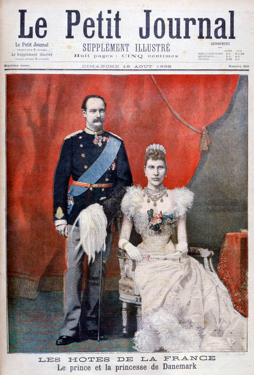 O príncipe e princesa da Dinamarca, 1896 de Unbekannt