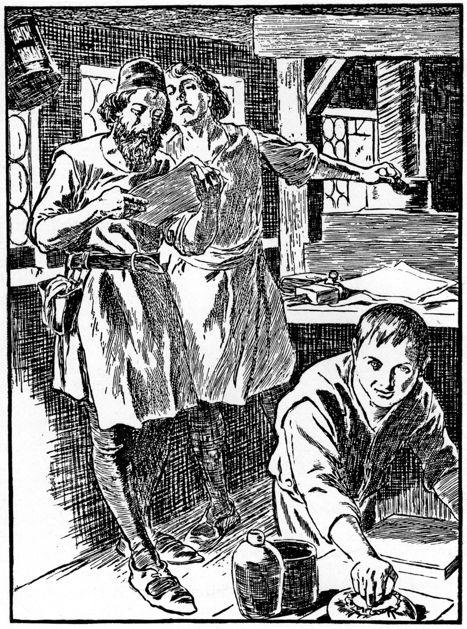 O processo de impressão, 1908-1909 de Unbekannt