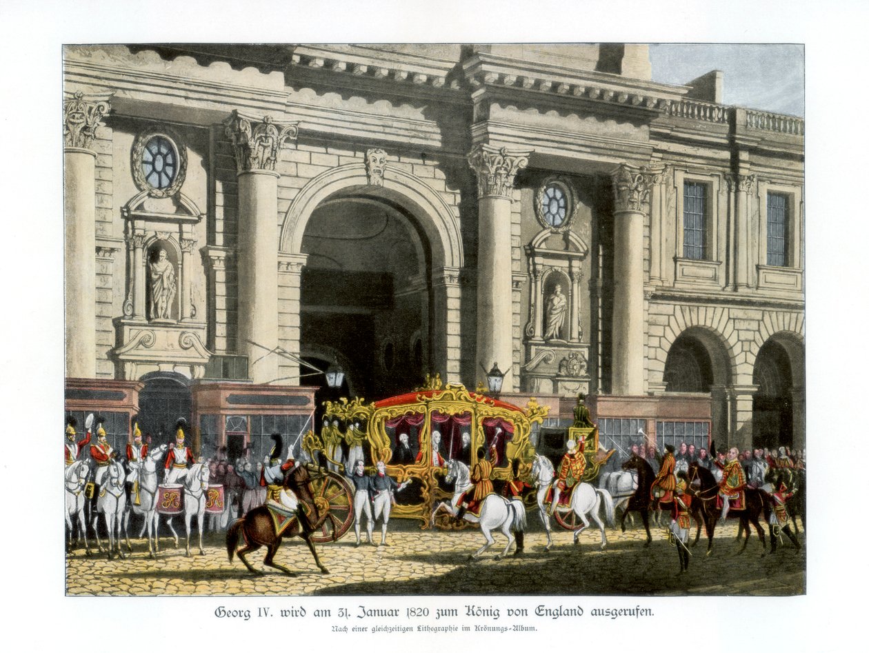 A proclamação de Jorge IV como rei, 31 de janeiro de 1820 1900 de Unbekannt