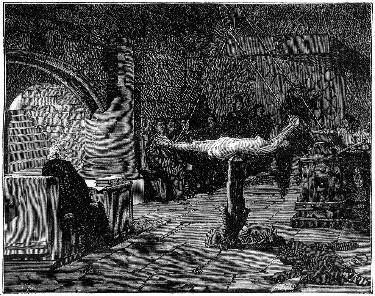 A questão extraordinária, forma extrema de tortura, 1882-1884 de Unbekannt