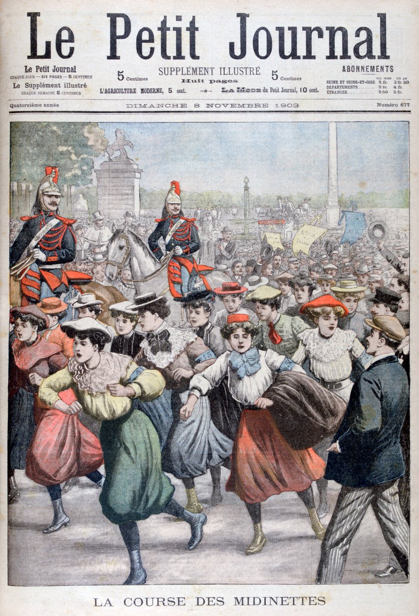 A corrida da Midinette, 1903 de Unbekannt