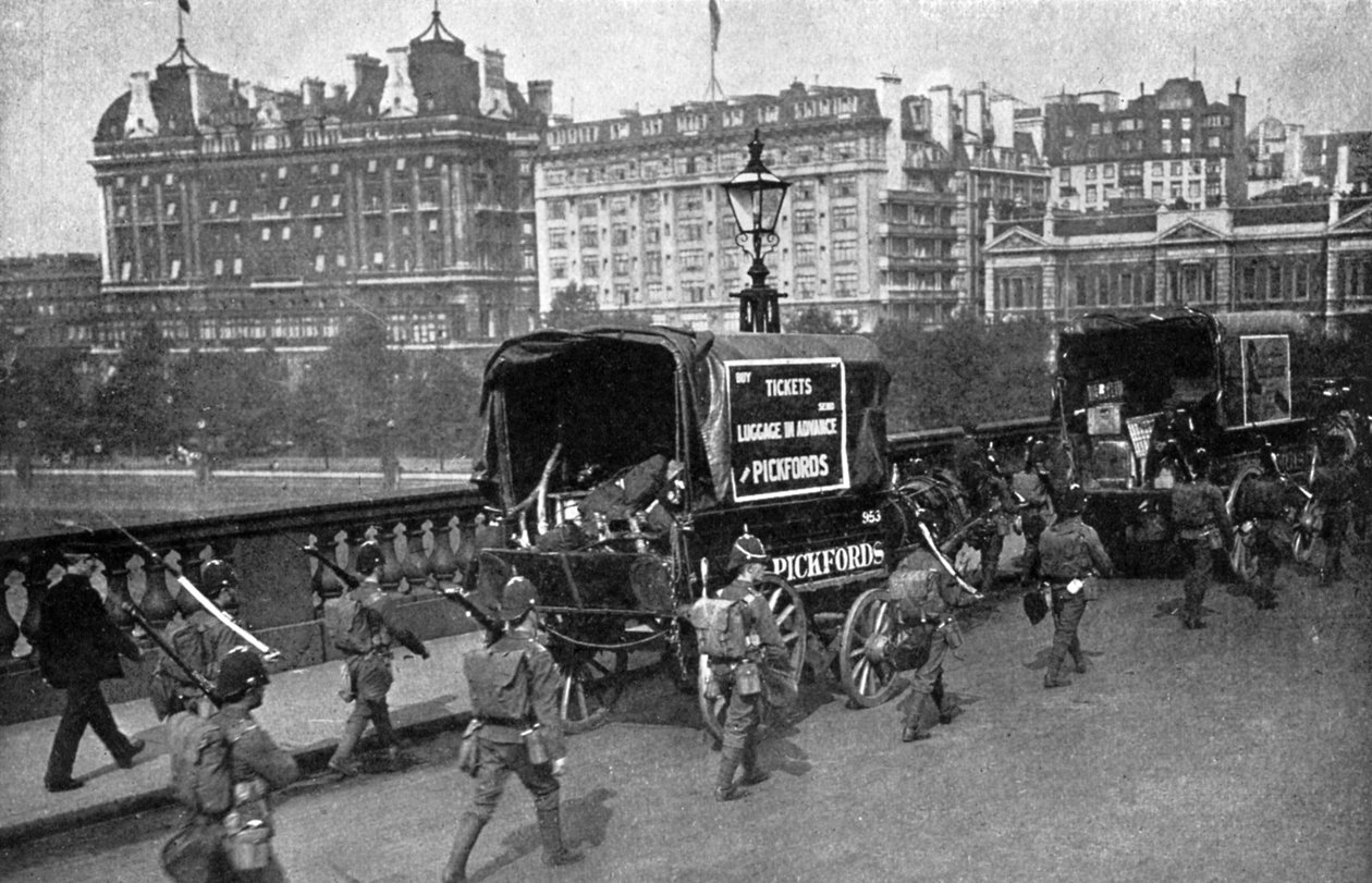 A greve ferroviária de 1911, Londres, c1920 de Unbekannt