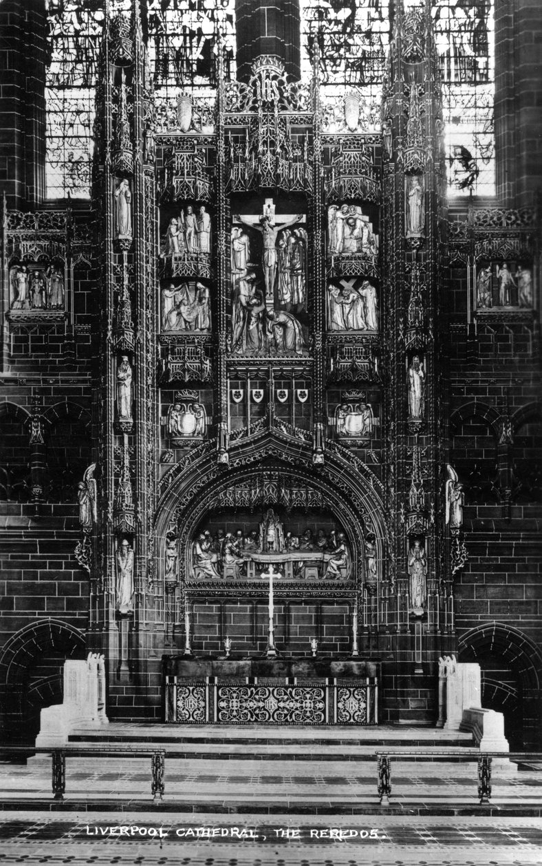Os reredos na Catedral de Liverpool, século XX de Unbekannt