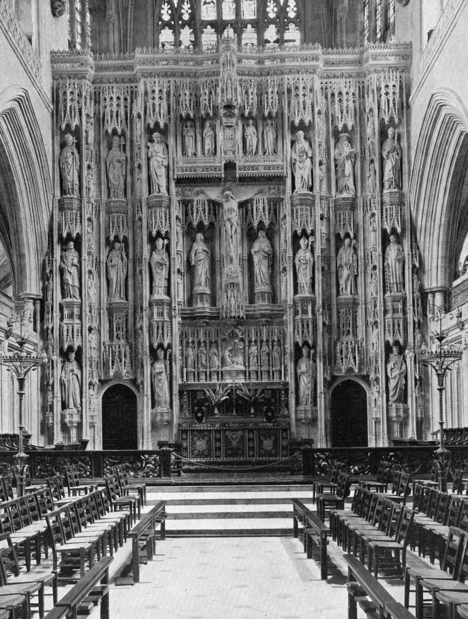 Os reredos da Catedral de Winchester, 1924-1926 de Unbekannt