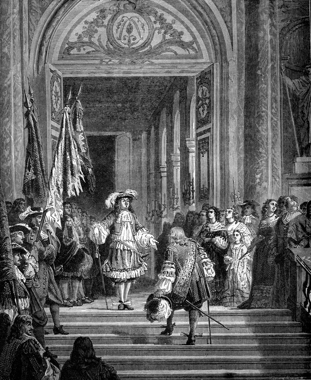 O retorno do Grande Conde a Versalhes, 1674 1882-1884 de Unbekannt