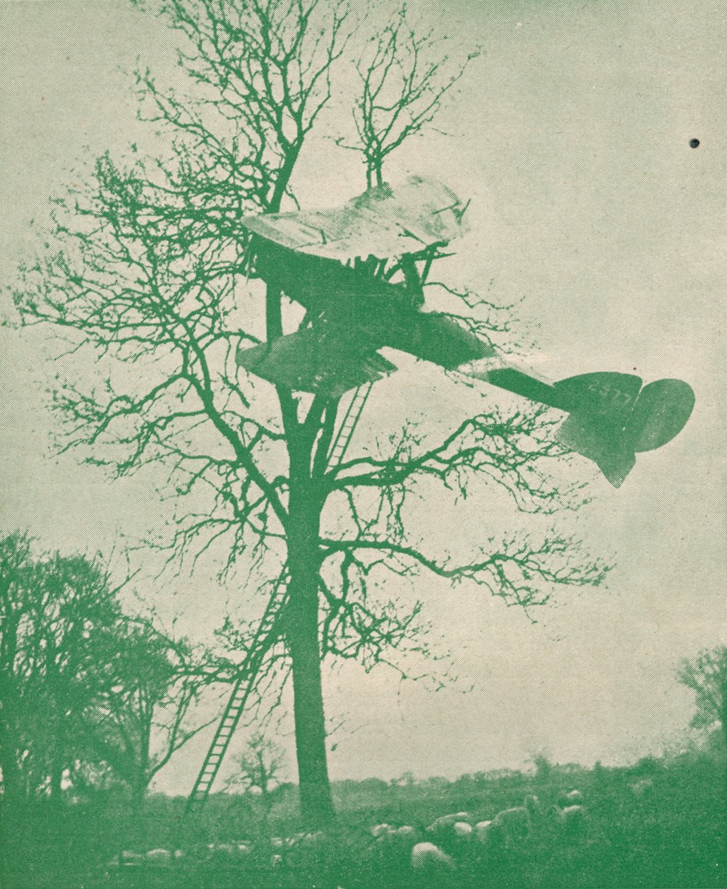 Os riscos de vôo noturno, c1918 1919 de Unbekannt