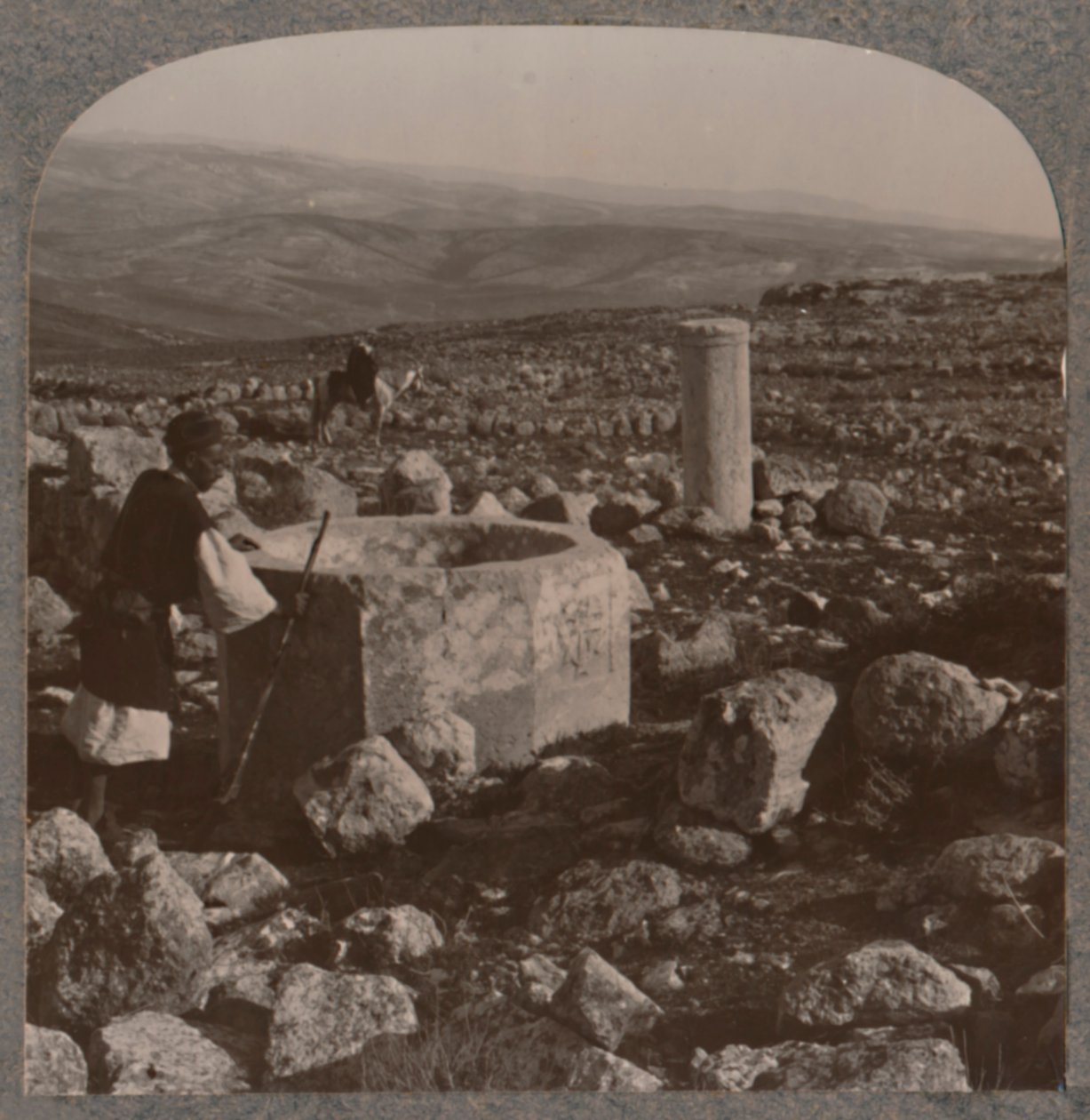 As ruínas de Tekoa, c1900 de Unbekannt