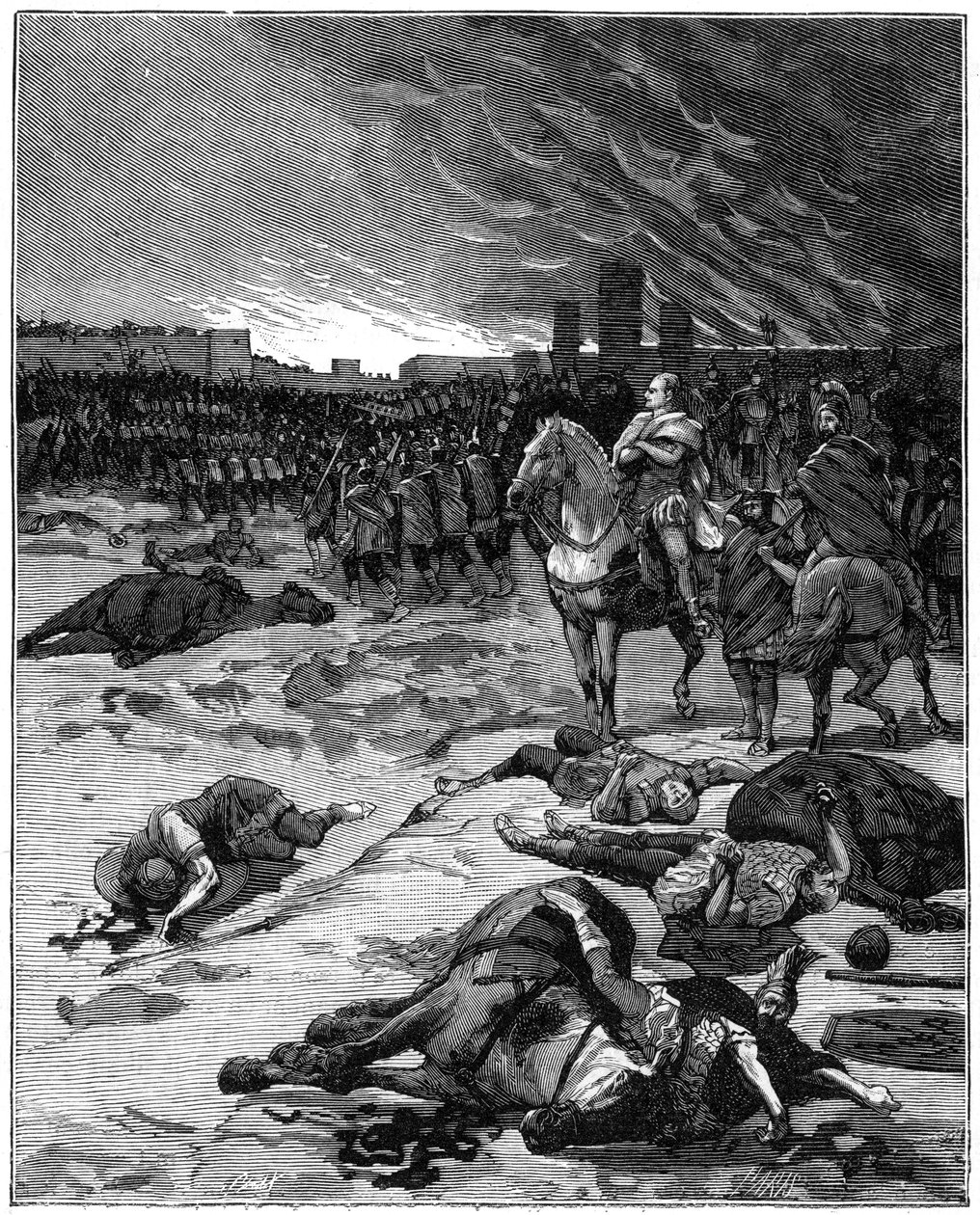 O saco de Roma pelos vândalos, 455 1882-1884 de Unbekannt