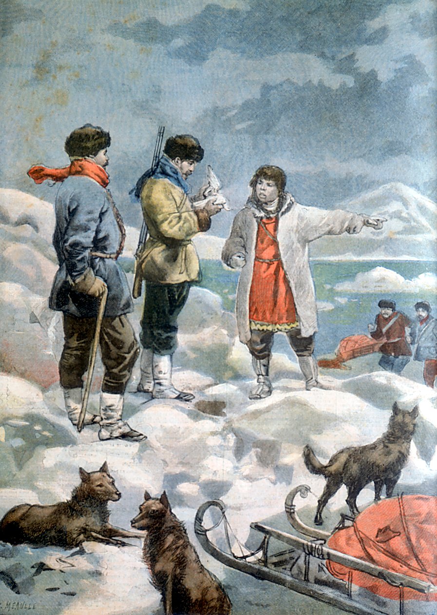 A busca pela expedição de Andree em 1897 ao Polo Norte de Unbekannt