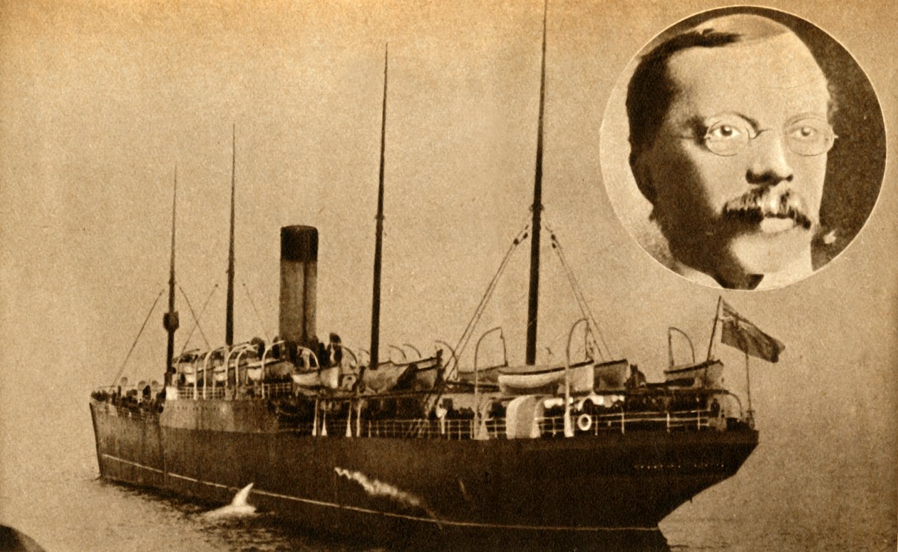 O navio Montrose - Telegrafia sem fio usada para pegar um assassino, 1910, 1933. de Unbekannt