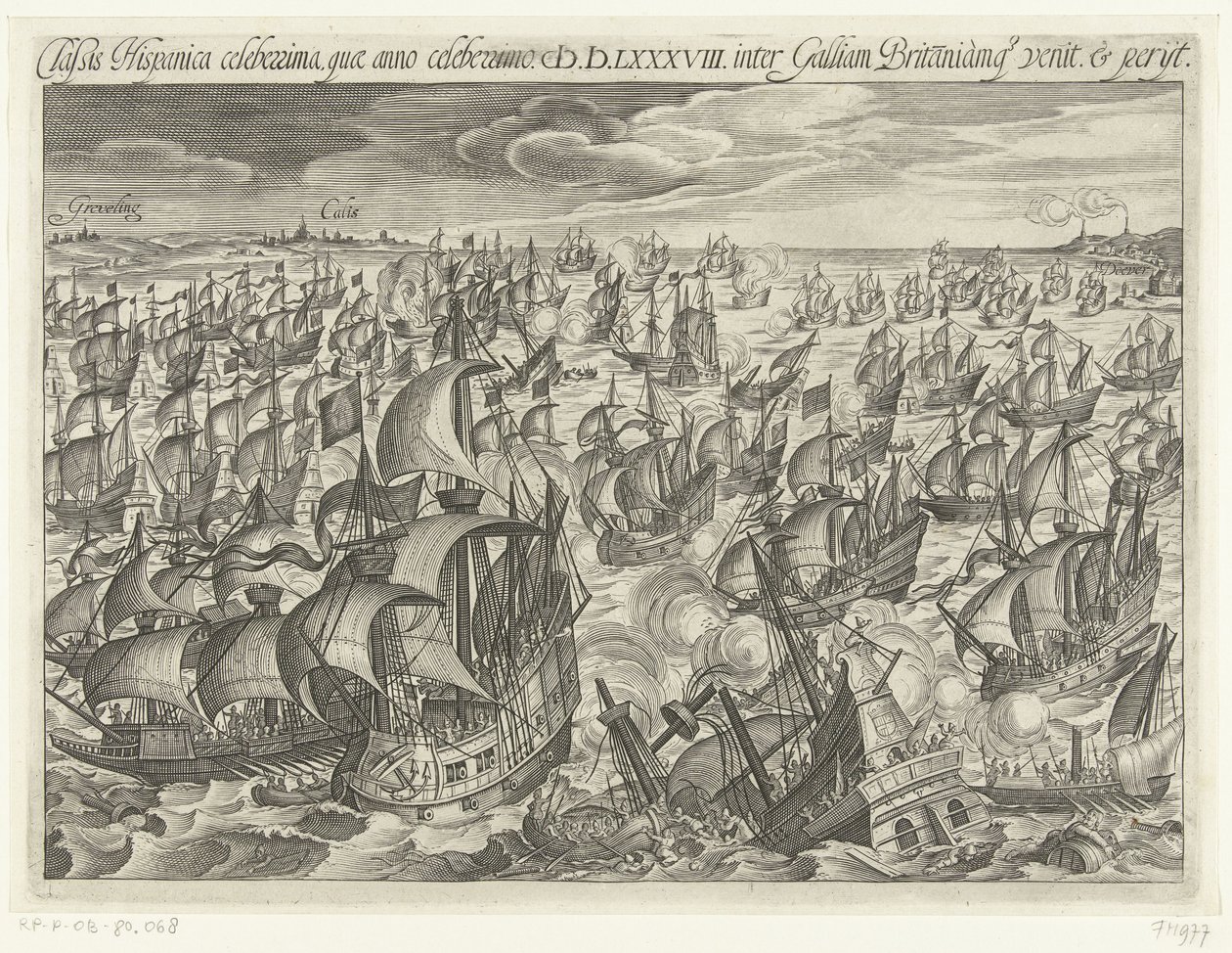 O naufrágio da Armada Espanhola em 1588, 1601 de Unbekannt