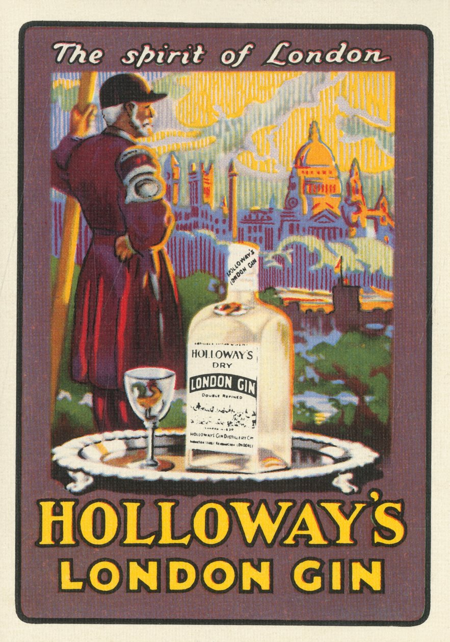 O espírito de Londres - Gin Holloways London, c1930s. de Unbekannt