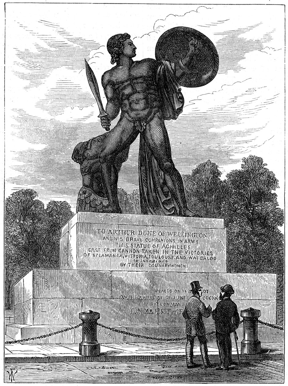 A estátua de Aquiles, Londres, 1891 de Unbekannt