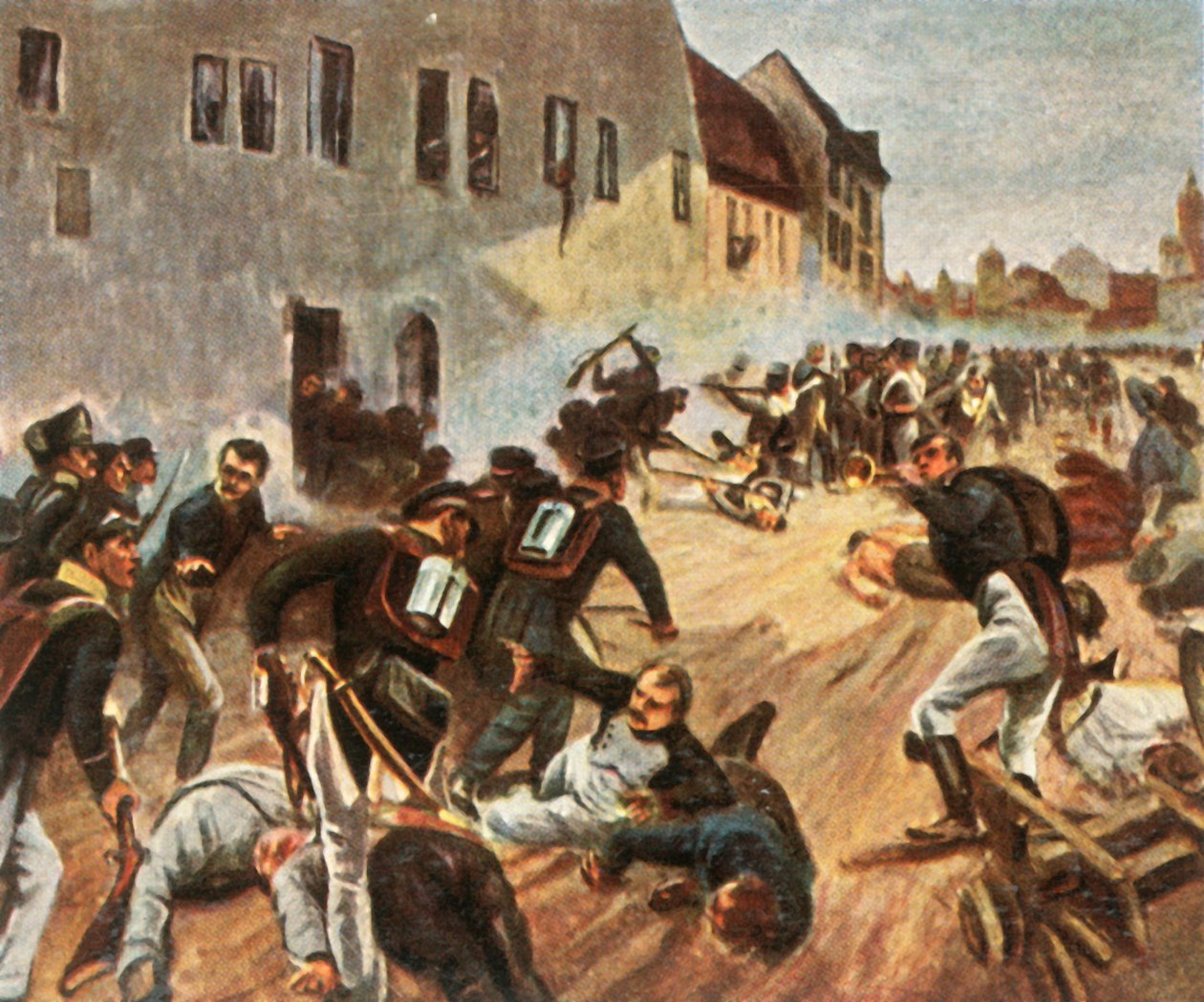 A invasão do Portão Grimma, em 19 de outubro de 1813, 1936. de Unbekannt