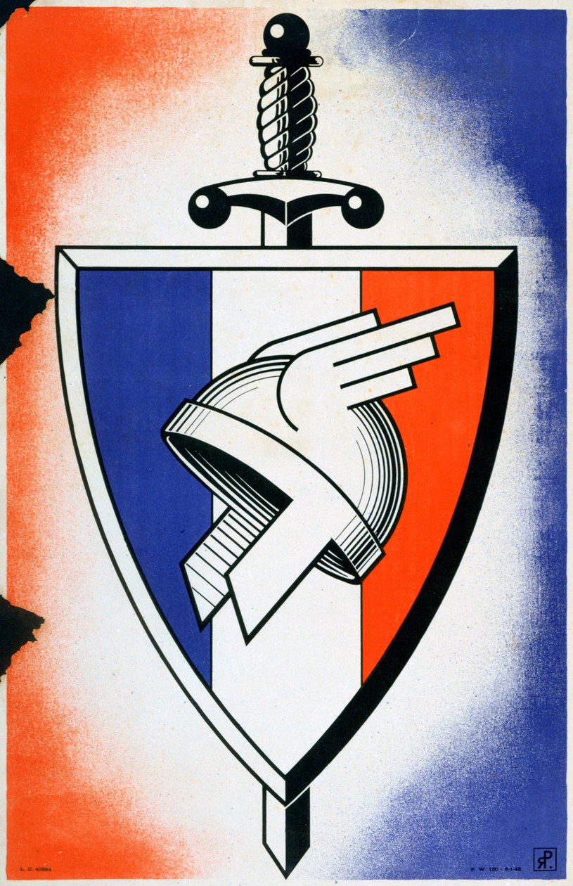 O símbolo da Legião dos voluntários franceses, 1941-1944 de Unbekannt