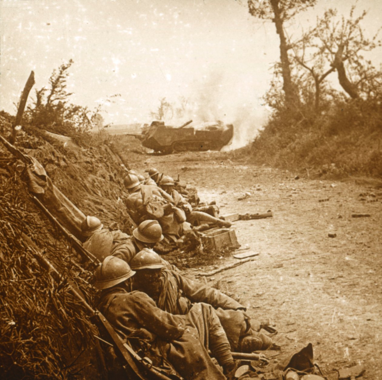 A tomada de Courcelles, norte da França, junho de 1918 de Unbekannt