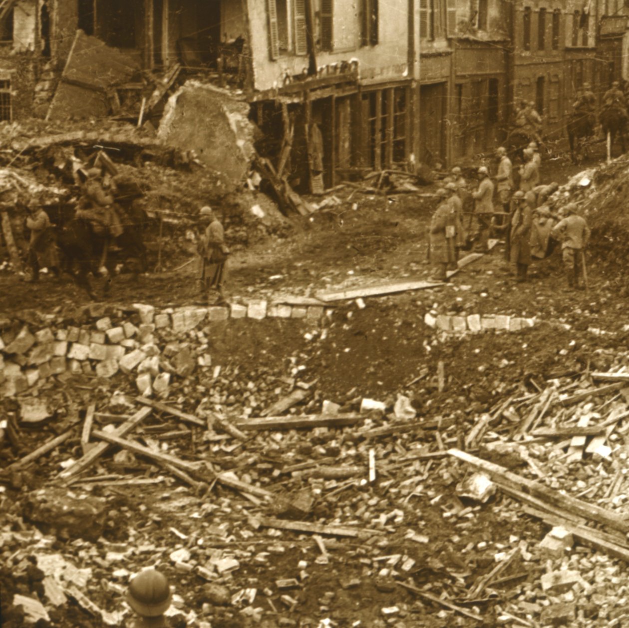 A tomada de Ham, norte da França, 1917 de Unbekannt