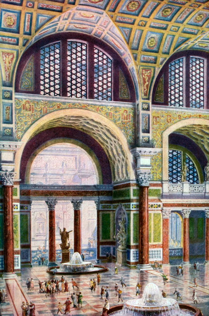 O tepidário dos banhos de Caracalla, Roma, Itália, 1933-1934 de Unbekannt
