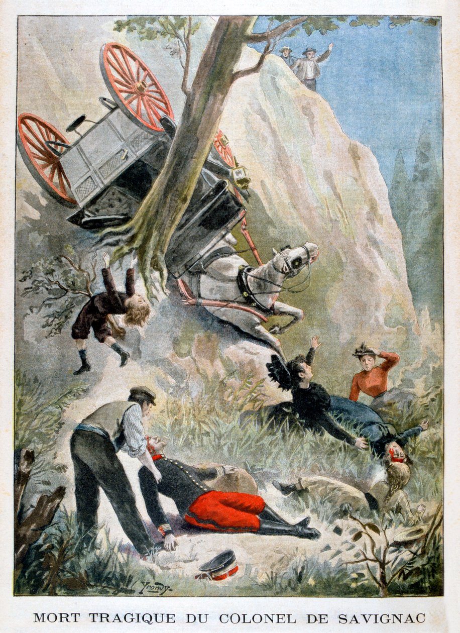 A trágica morte do coronel de Savignac, 1901 de Unbekannt