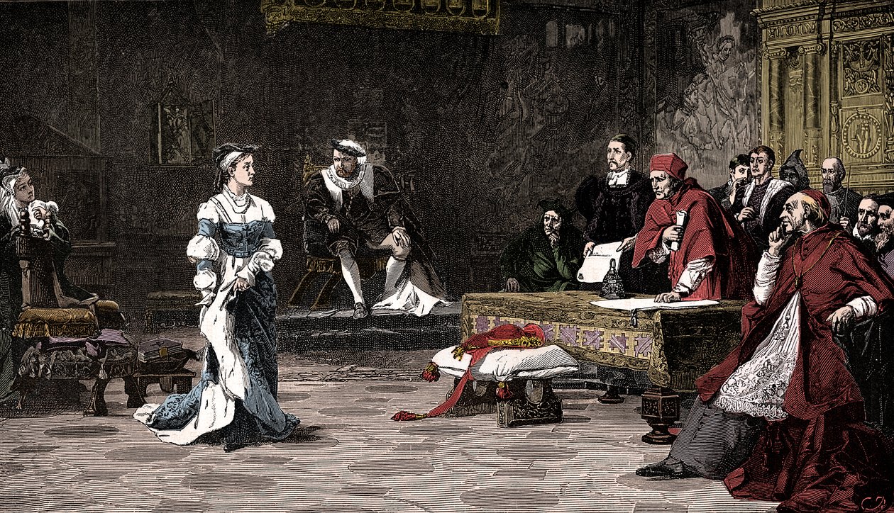 O julgamento da rainha Catarina, 1529 1905. de Unbekannt
