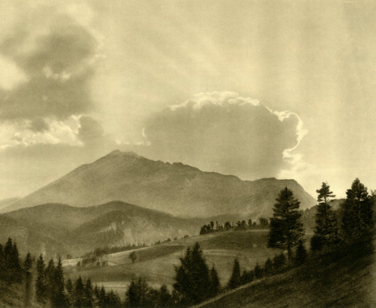 O Ötscher, Baixa Áustria, c1935. de Unbekannt