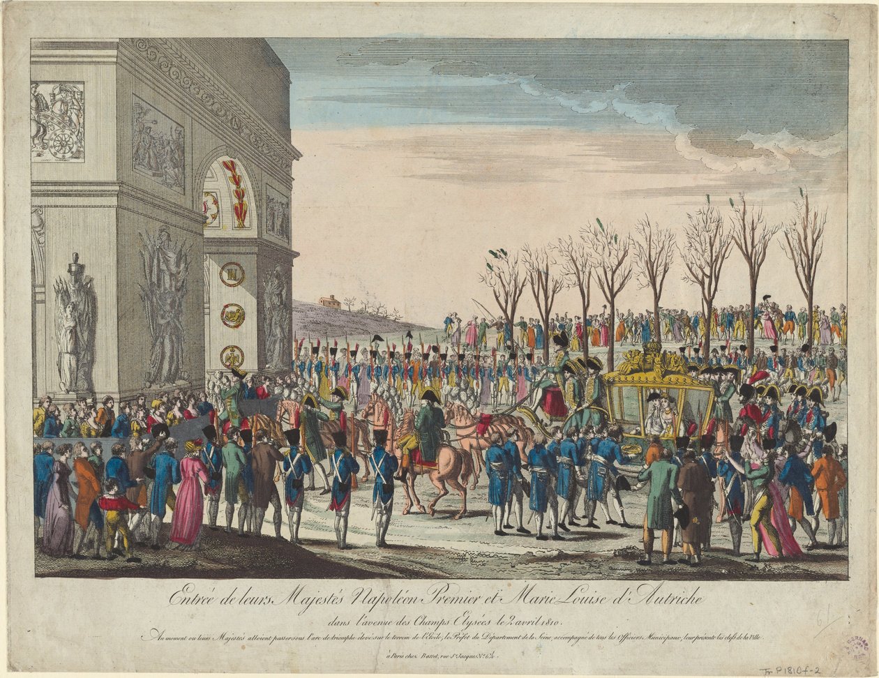 A procissão do casamento de Napoleão e Marie-Louise ao longo dos Campos Elísios em 2 de abril de 1810, 181 de Unbekannt