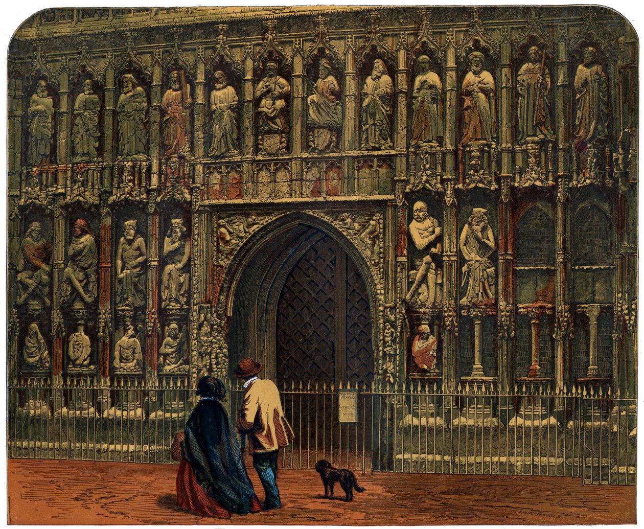 A frente oeste, Catedral de Exeter, século XIX de Unbekannt