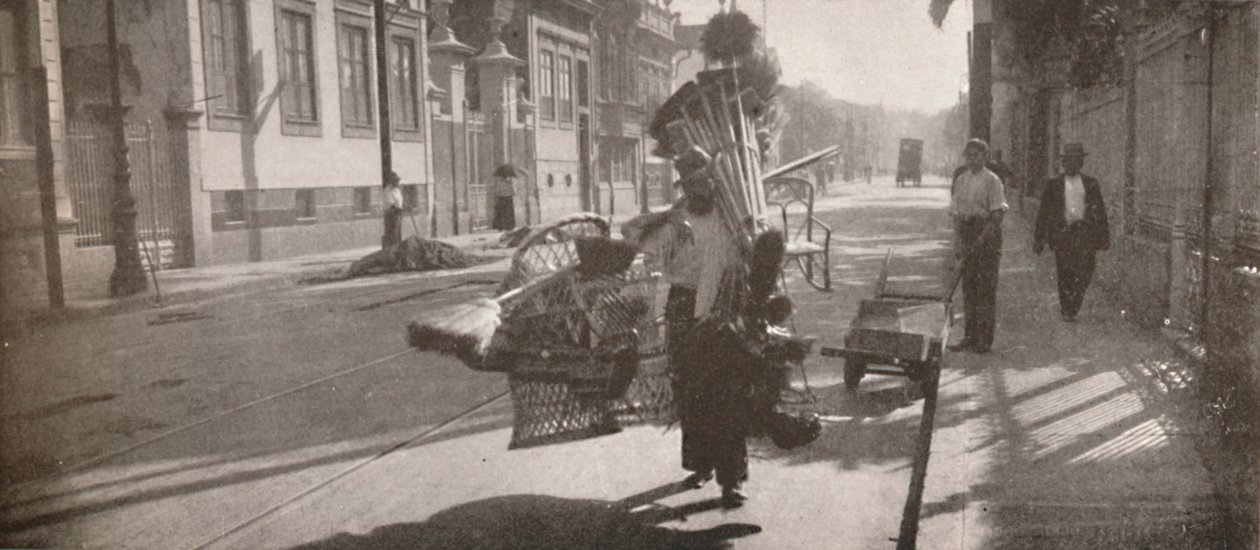 O vendedor de vime, 1914 de Unbekannt