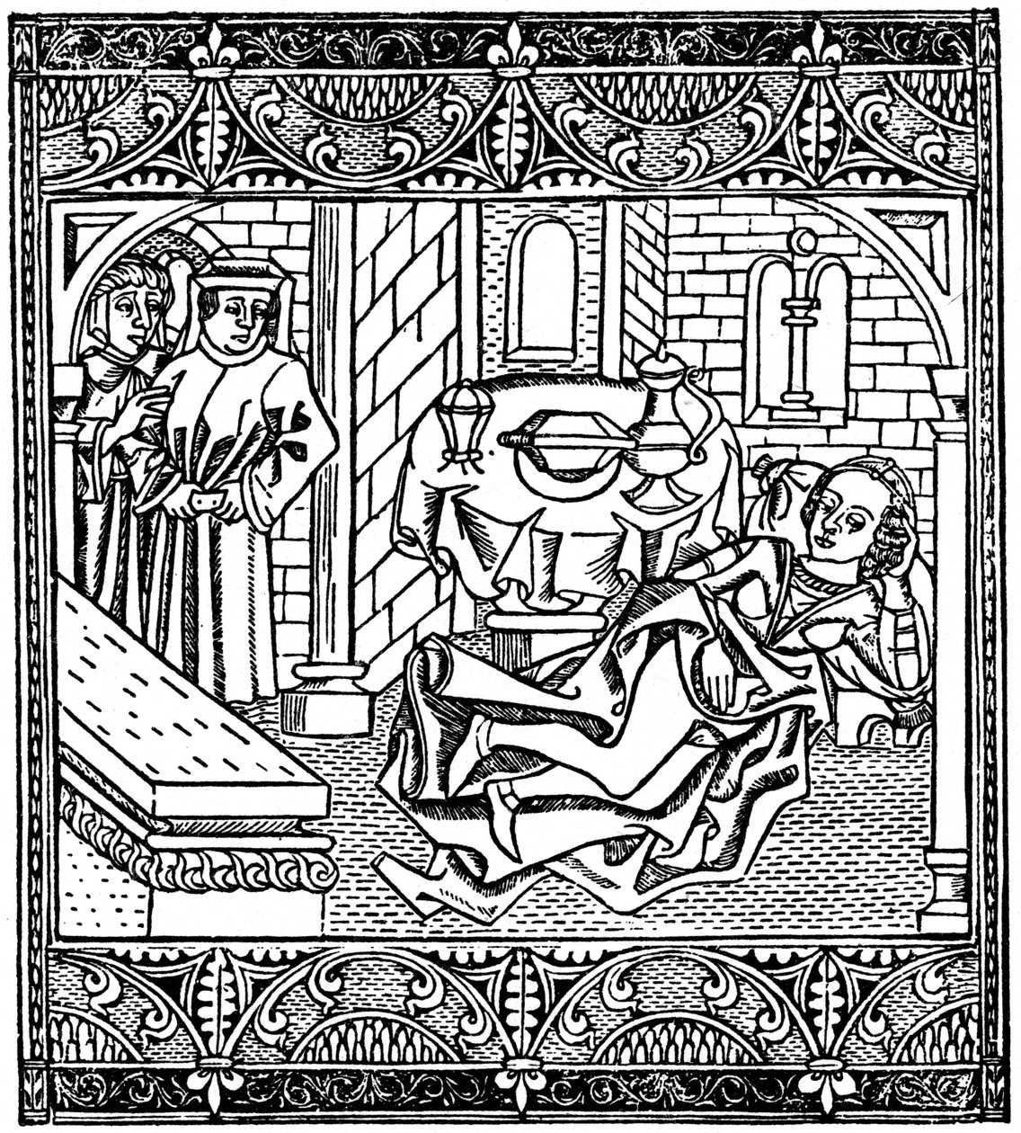 A esposa de Xanthus dormindo, 1485 1964 de Unbekannt