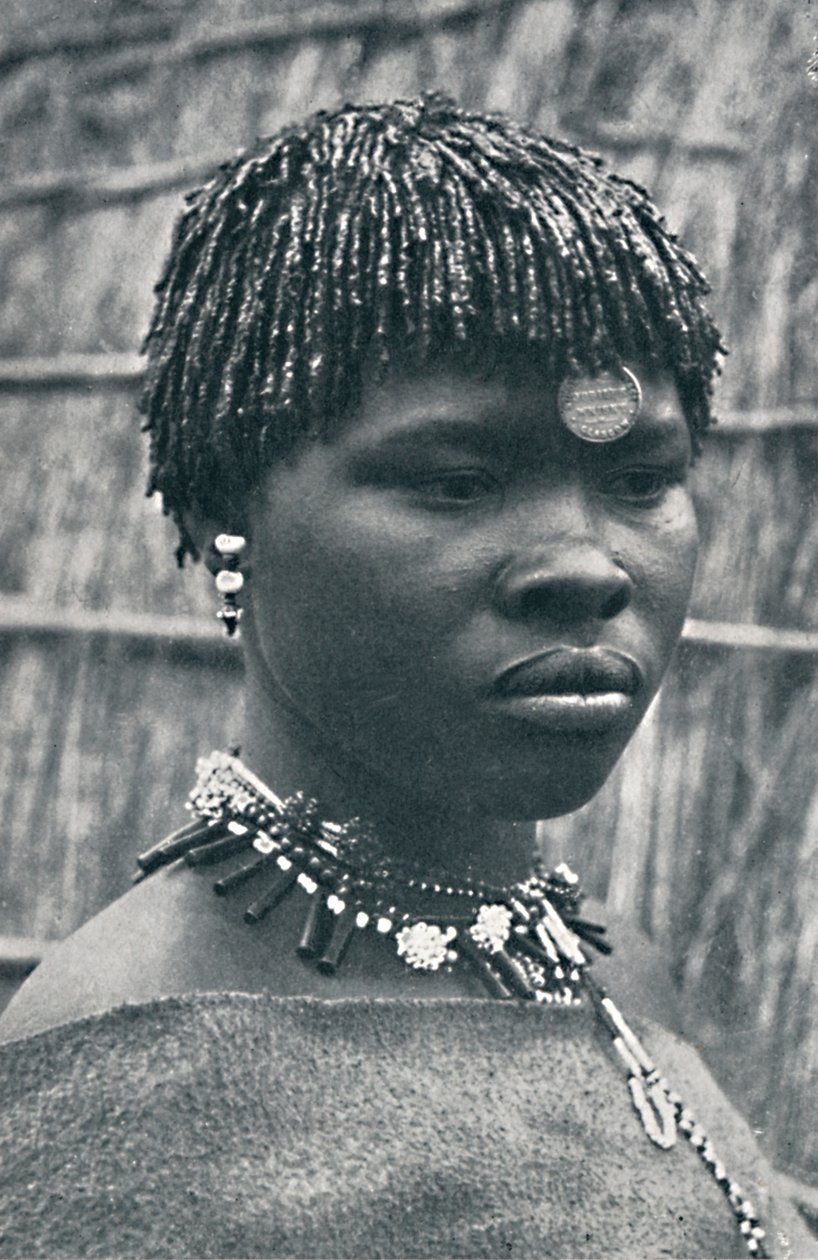 A esposa de um chefe sul-africano, 1912 de Unbekannt