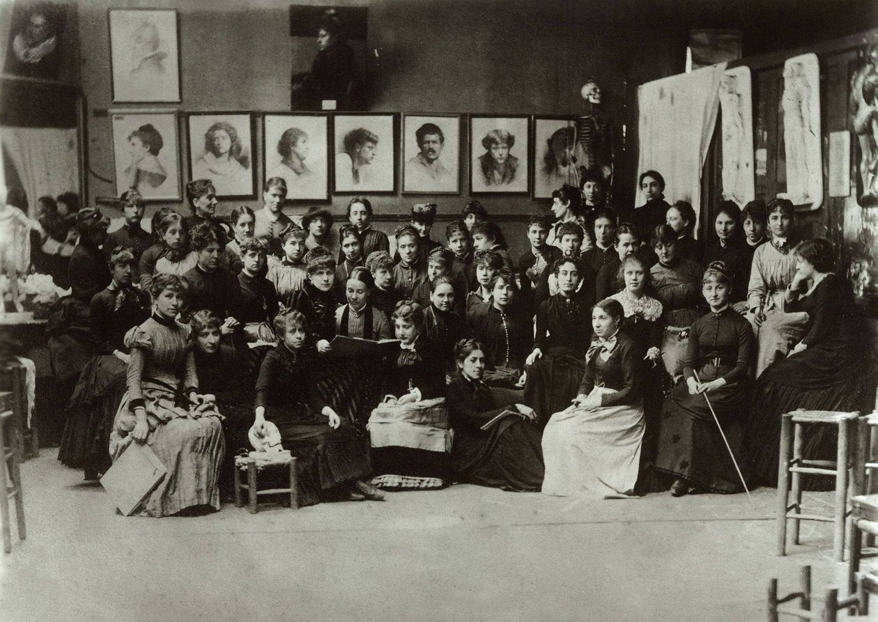 As mulheres da Académie Julian, 1880-1890. de Unbekannt