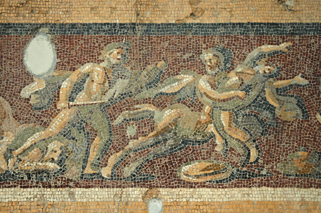 Mosaico de Cena de Teatro, de Daphne, Turquia de Unbekannt