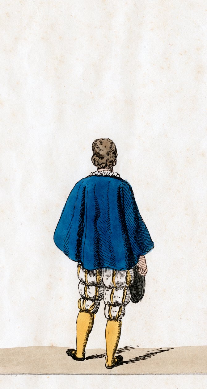 Figurino de teatro para peça de Shakespeares, Henrique VIII, século XIX de Unbekannt