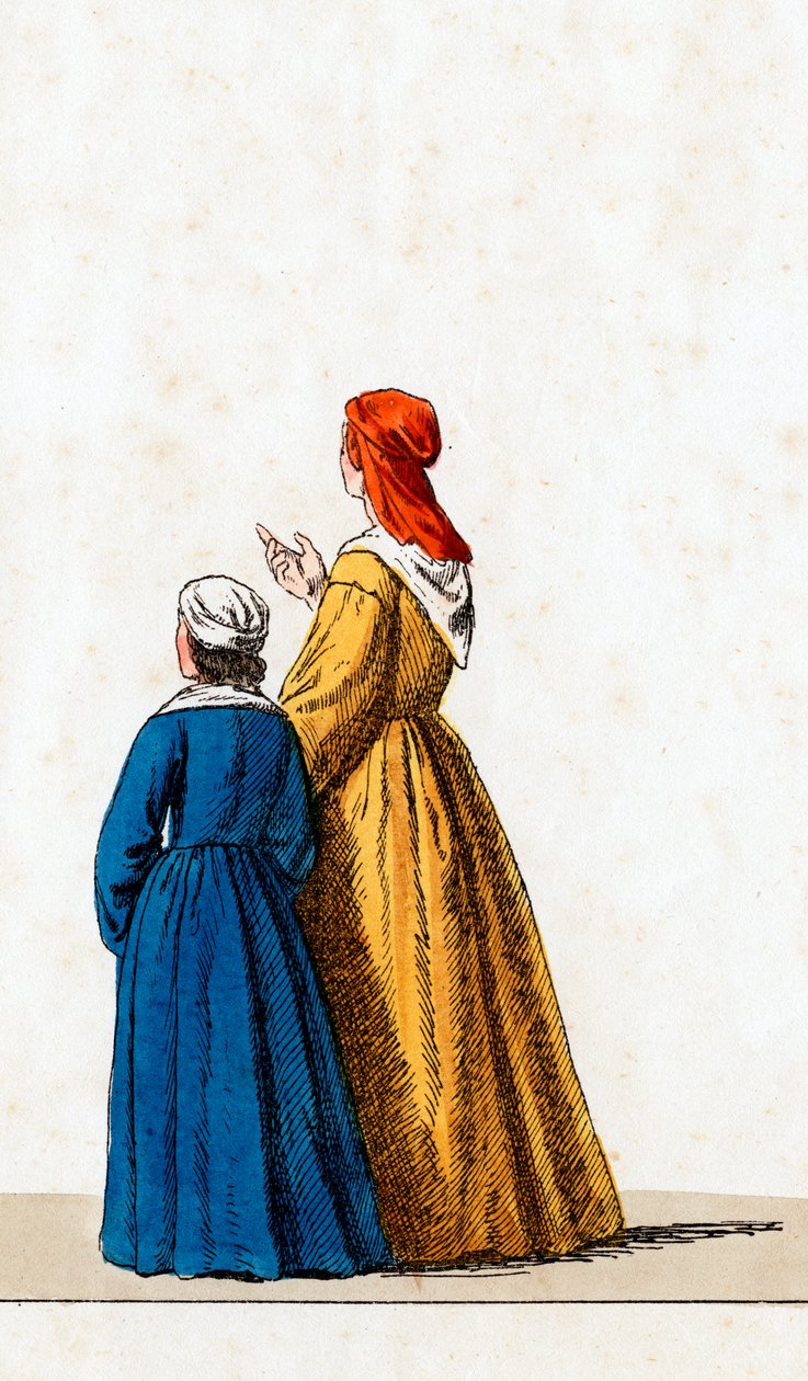 Figurino de teatro para peça de Shakespeares, Henrique VIII, século XIX de Unbekannt