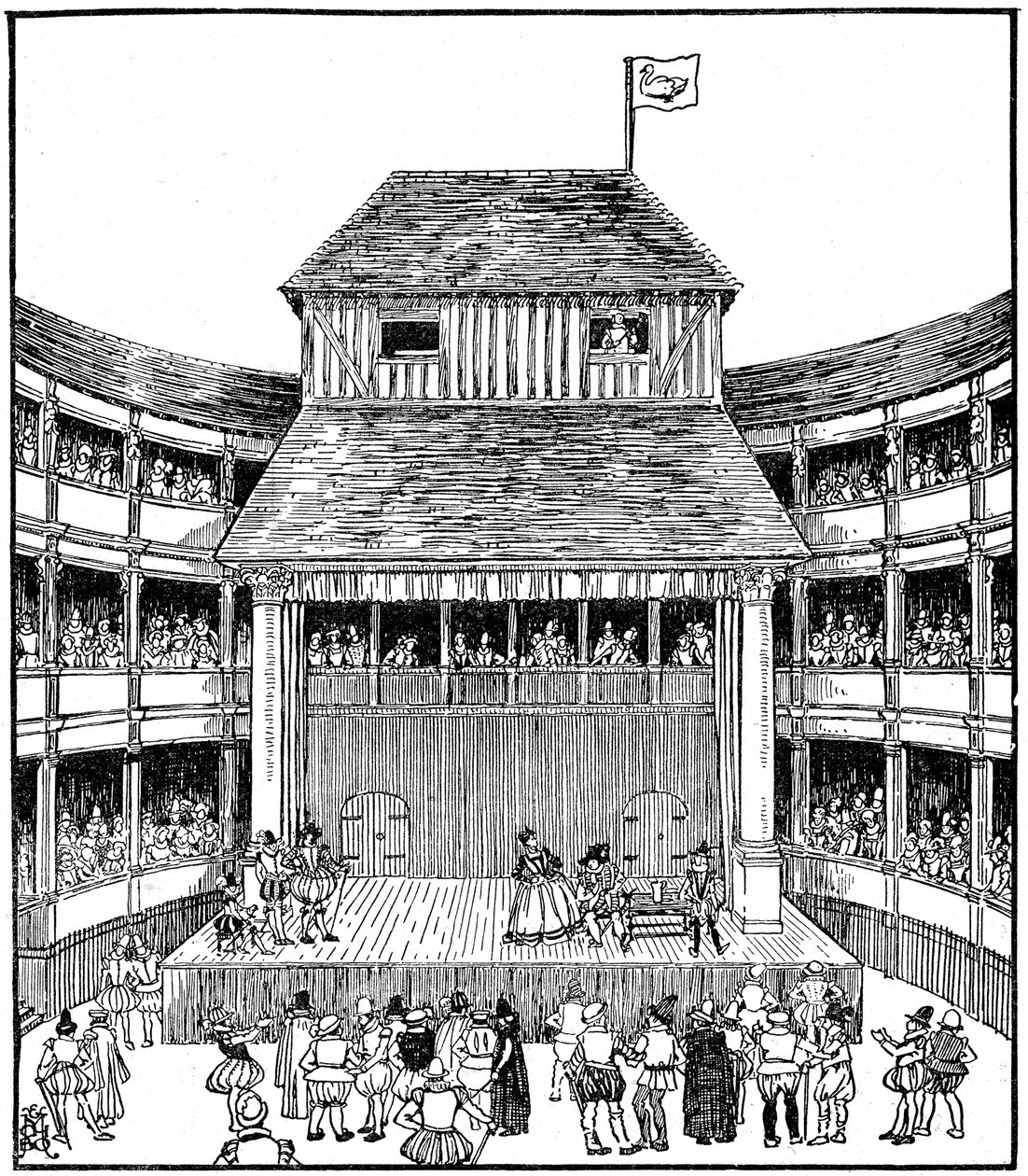 Teatro ou teatro na época de Elizabeth I de Unbekannt