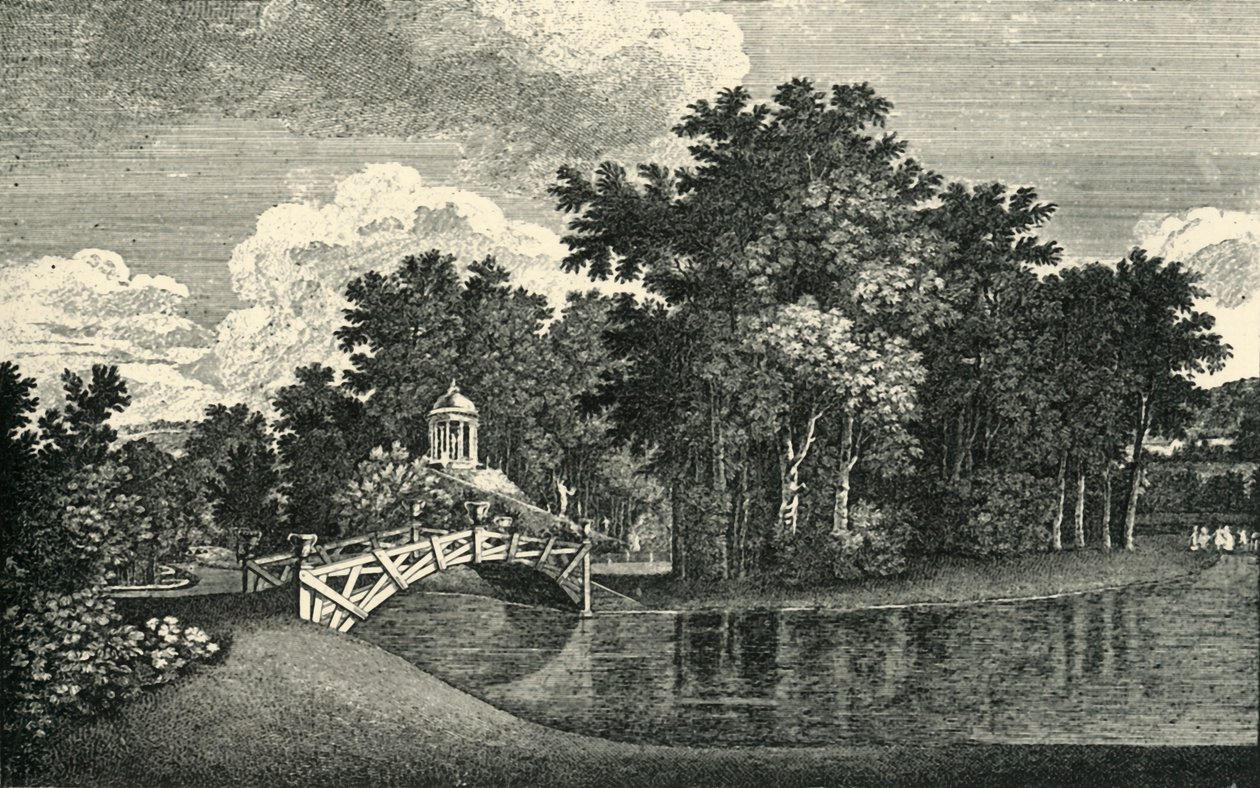 Os ... jardins do West Wycombe Park, Buckinghamshire, meados do século XVIII, 1903. de Unbekannt