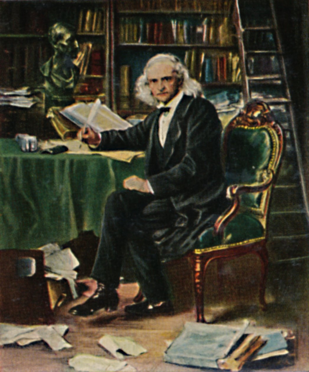 Theodor Mommsen 1817-1903. - Pintura de Knaus, 1934. de Unbekannt