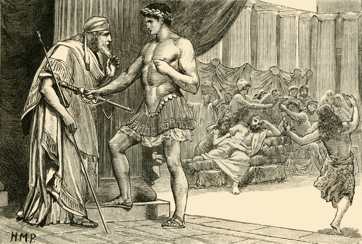 Teseu e Egeu, 1890. de Unbekannt