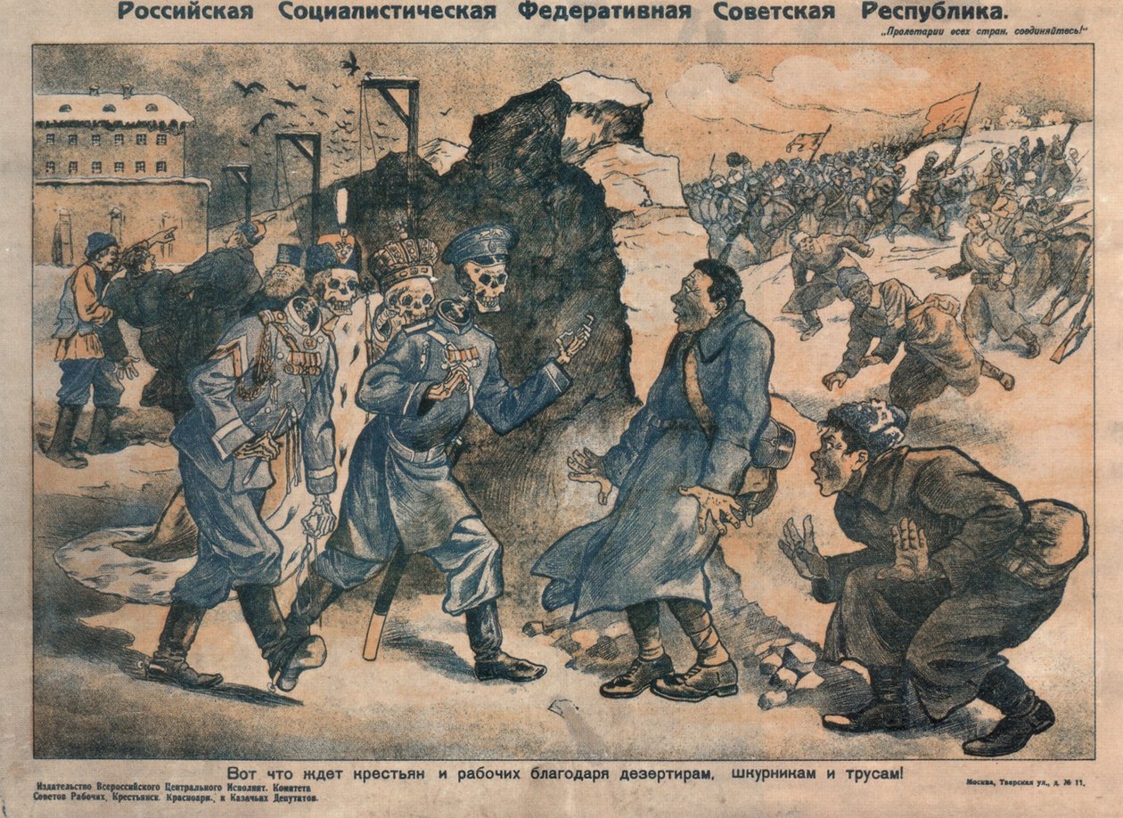 É isso o que espera camponeses e trabalhadores por causa das atividades de desertores, egoístas e covardes, 1918-1919 de Unbekannt