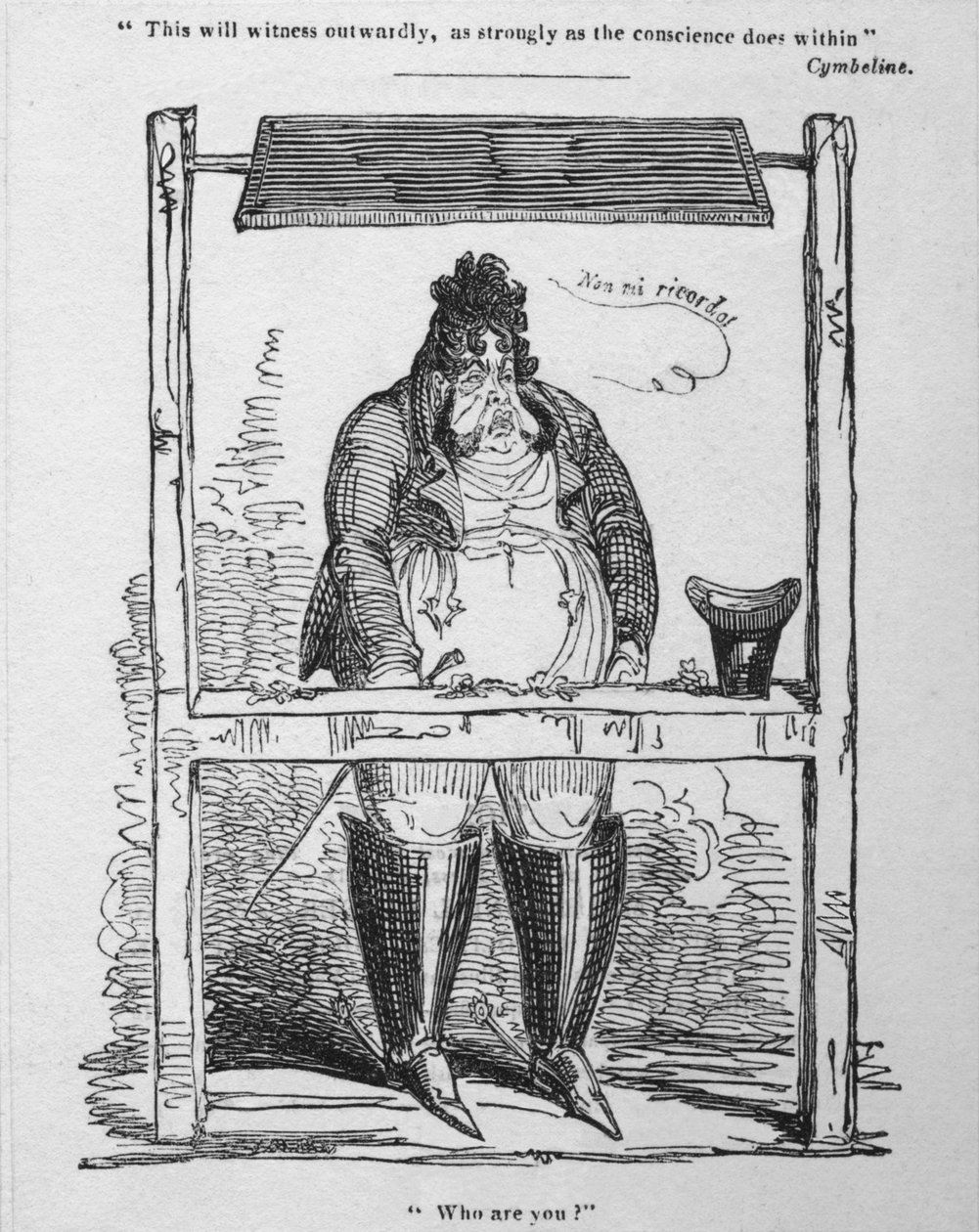 Isso testemunhará externamente, tão fortemente quanto a consciência interior, Cymbeline, c1820. de Unbekannt