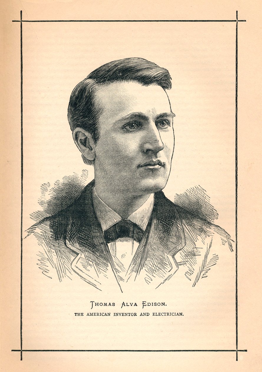 Thomas Alva Edison, inventor americano, 1893 de Unbekannt