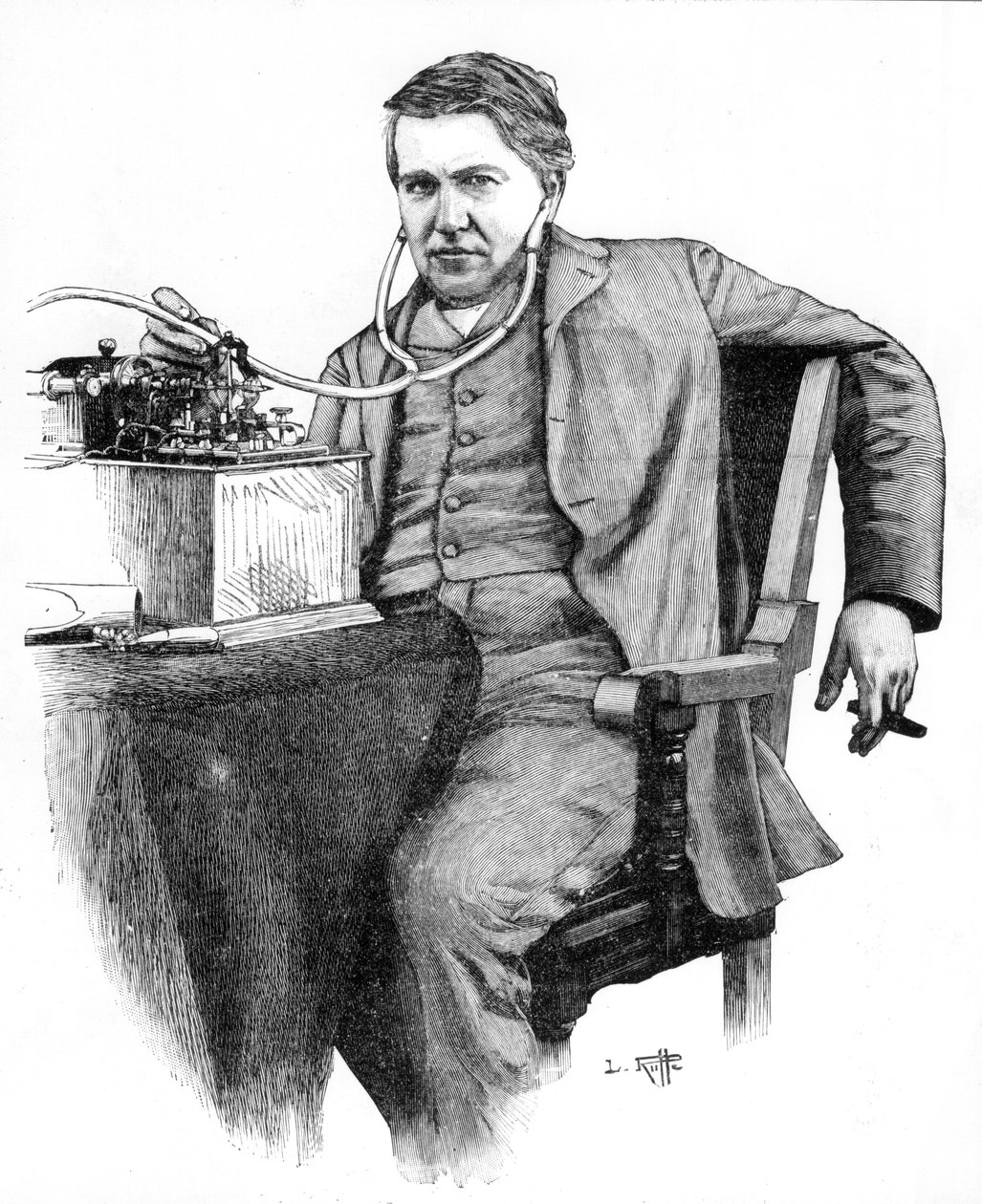 Thomas Alva Edison, inventor americano, c1906 de Unbekannt