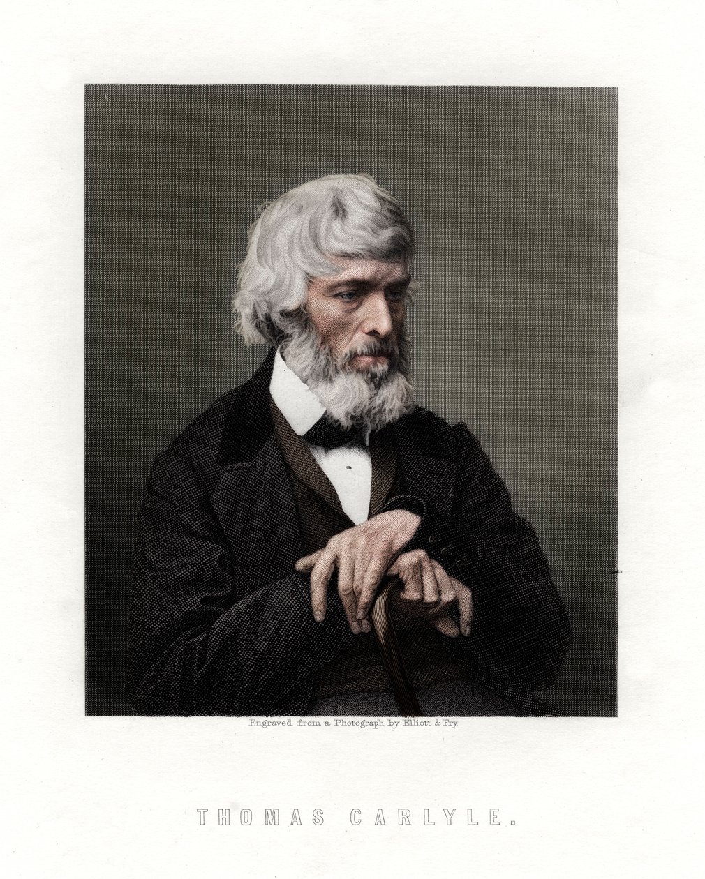 Thomas Carlyle, ensaísta, satirista e historiador escocês, meados do século XIX de Unbekannt