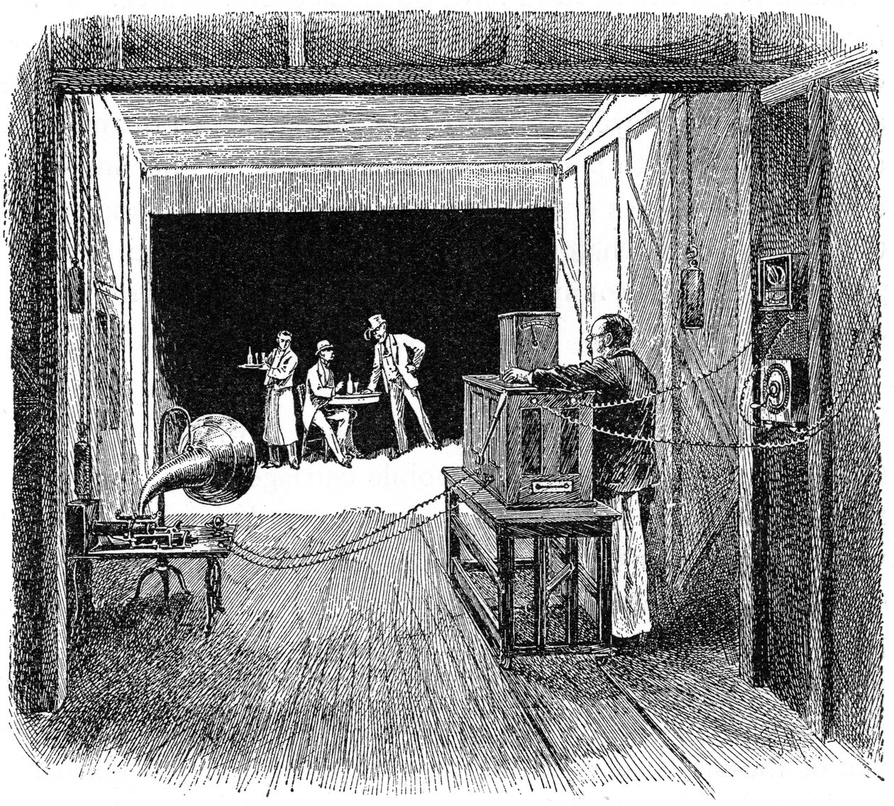 Teatro Kinetographic de Thomas Edisons, c1891 de Unbekannt