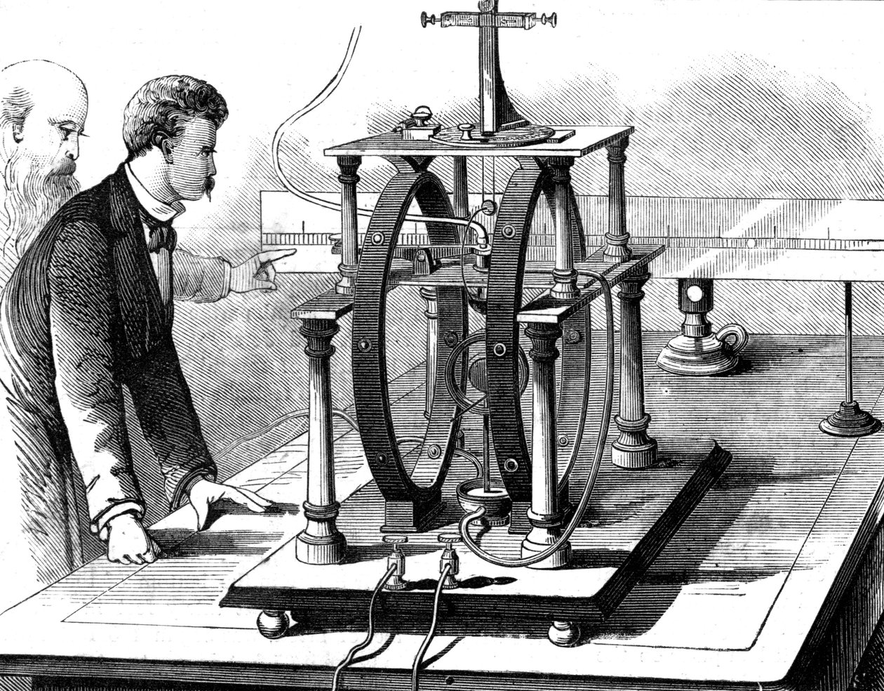 Thomas Edisons melhorou a forma do dinamômetro elétrico JW Trowbridges, 1879 de Unbekannt