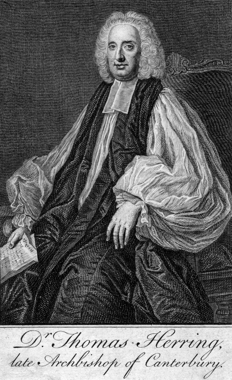 Thomas Herring 1693-1757, Arcebispo de Canterbury de Unbekannt