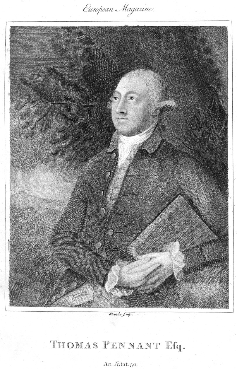 Thomas Pennant, naturalista britânico do século XVIII e viajante, c1840 de Unbekannt