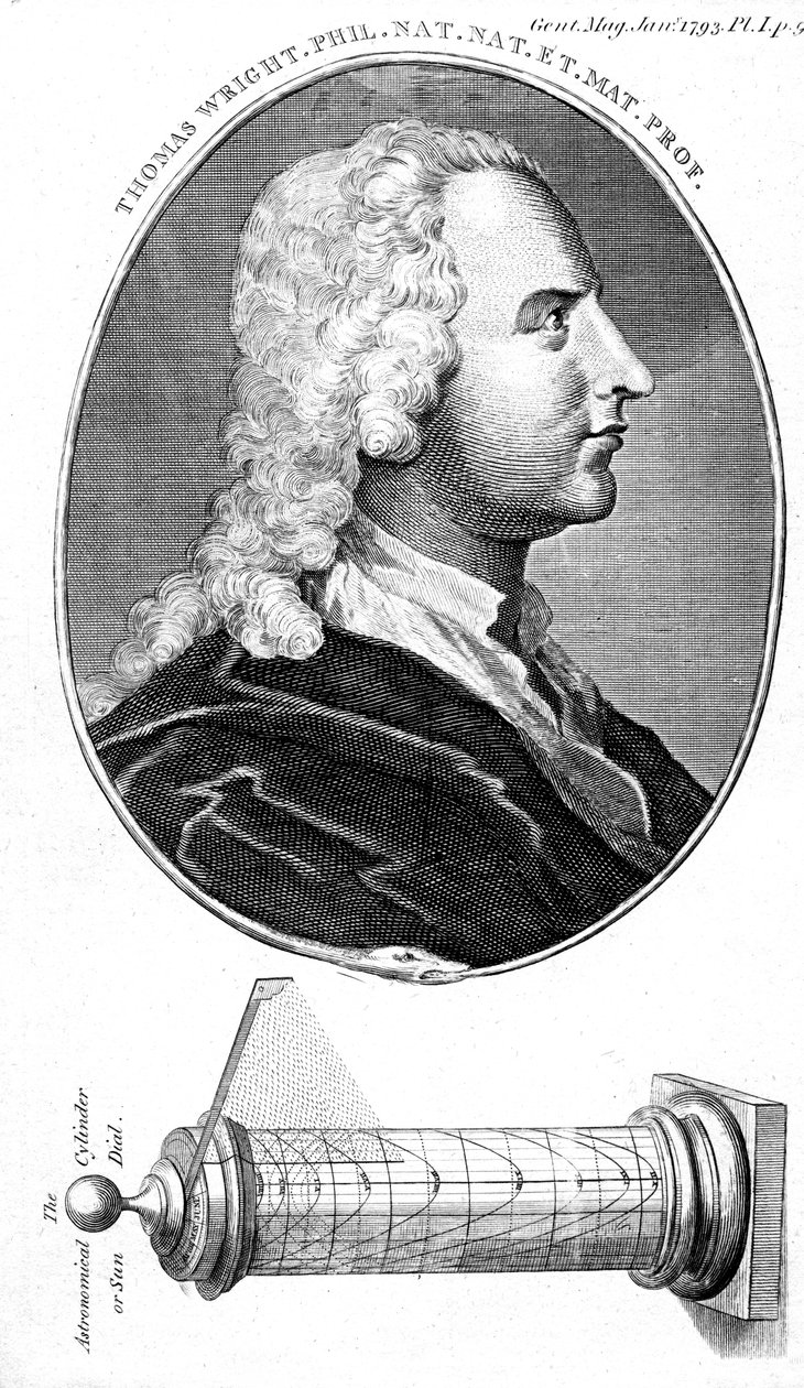 Thomas Wright, astrônomo inglês, fabricante de instrumentos científicos e professor, 1793 de Unbekannt