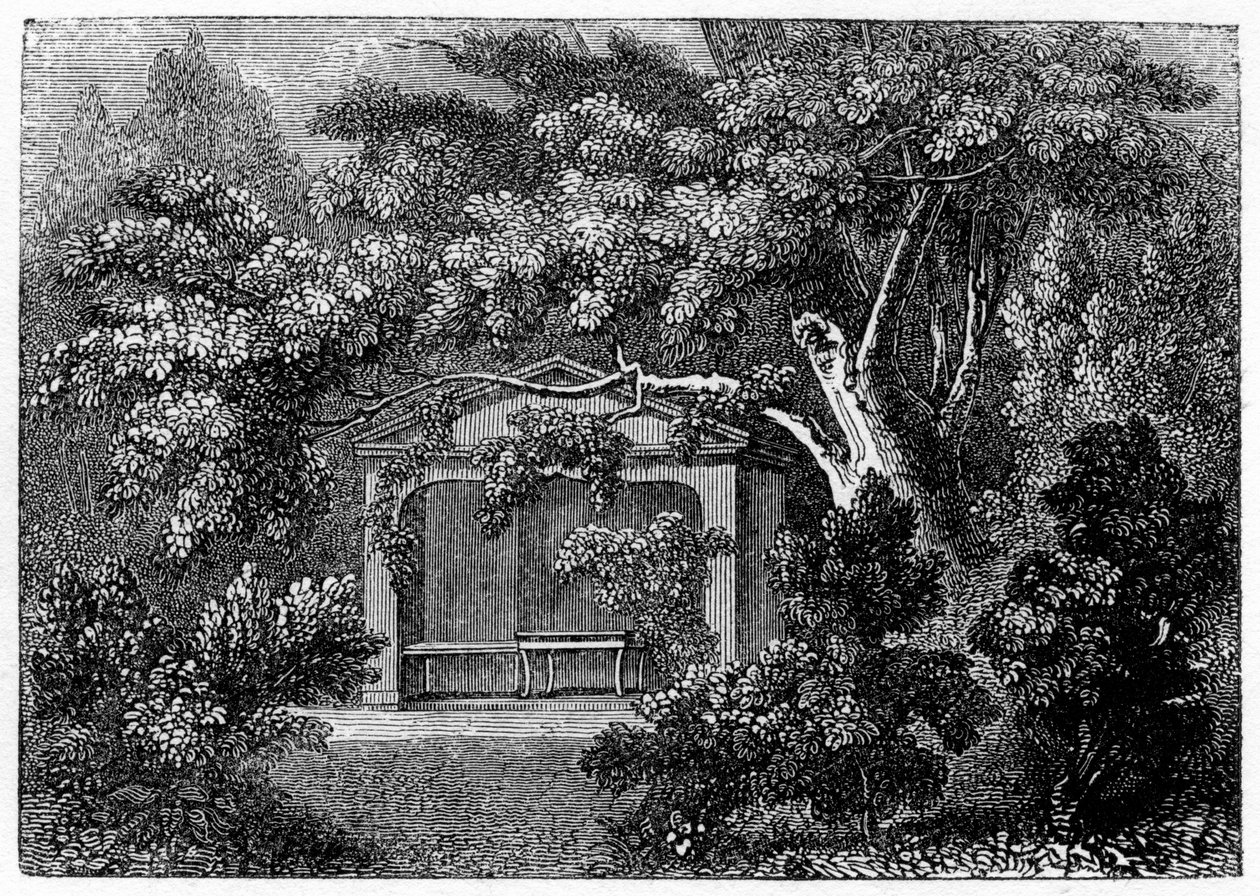 Alcova de Thomson, os poetas, Richmond, Surrey, 1840 de Unbekannt