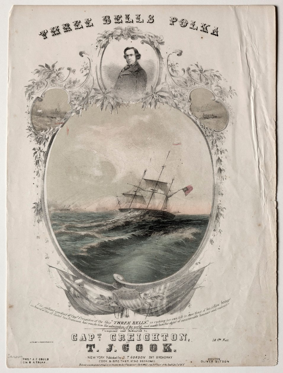 Three Bells Polka, 1854. de Unbekannt